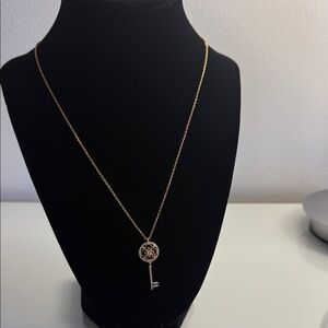 Gold Key Pendant Necklace - Elegant Women’s Jewelry